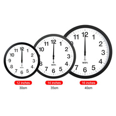 Smart Network Automatic Time Synchronization Wifi Wall Clock Modern Minimalist Silent Living Room Clock