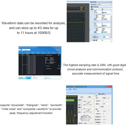 ISDS205A Multifunctional 20M Bandwidth 48MGS/s USB Virtual Digital Oscilloscope PC Spectrum Analyzer and Data Recorder