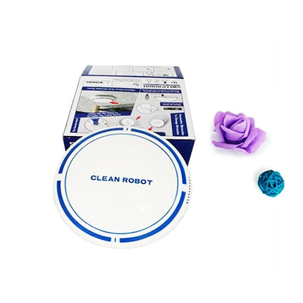 2-in-1-Staubfangroboter mit wiederaufladbarem Bodenkehrroboter, intelligenter Bodenkehrroboter mit automatischer Induktion, Schwarz, Weiß