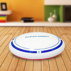 2 In 1 Rechargeable Floor Sweeping Robot Dust Catcher Intelligent Auto-Induction Floor Sweeping Robot Vacuum Cleaner, Black, White