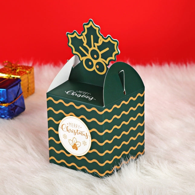 Christmas Eve Apple Packaging Gift Box Candy Box (Green), Green