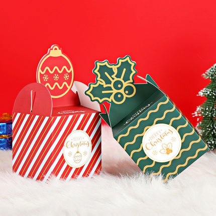 Christmas Eve Apple Packaging Gift Box Candy Box (Green), Green