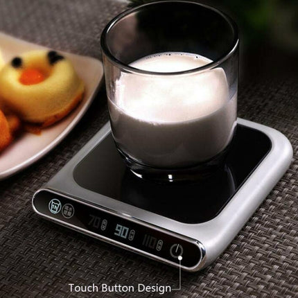 Smart 55 Degree Constant Temperature Coaster Winter Desktop Insulation And Warm Heating Usb Coaster, Wave Display