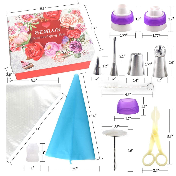 88 in 1  Decorating Mouth Set Cake Baking Jewelry Set, 88 PCS/Set