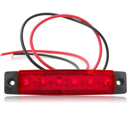 4 PCS 12V 6 SMD Auto Car Bus Truck Wagons External Side Marker Lights LED Trailer Indicator Light Rear Side Lamp