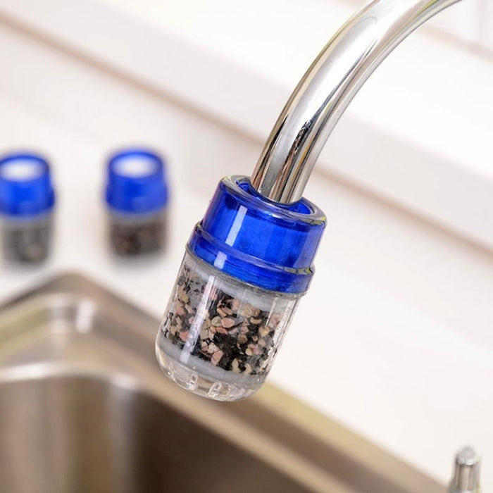 2 PCS Household Tap Water Purifier Kitchen Faucet Filter Activated Carbon Three-layer Water Filter, Faucet Filter