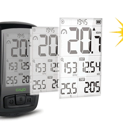 GIYO M4 Bicycle Computer Bluetooth Wireless Road Bike Speedometer Odometer, GIYO M4