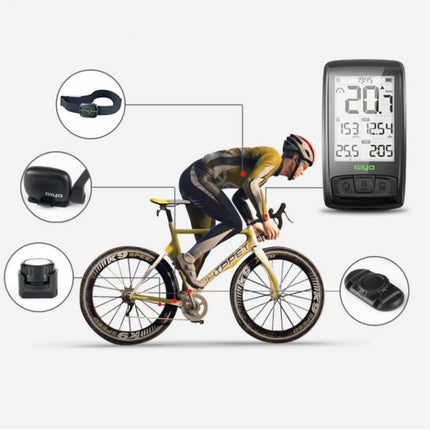 GIYO M4 Bicycle Computer Bluetooth Wireless Road Bike Speedometer Odometer, GIYO M4