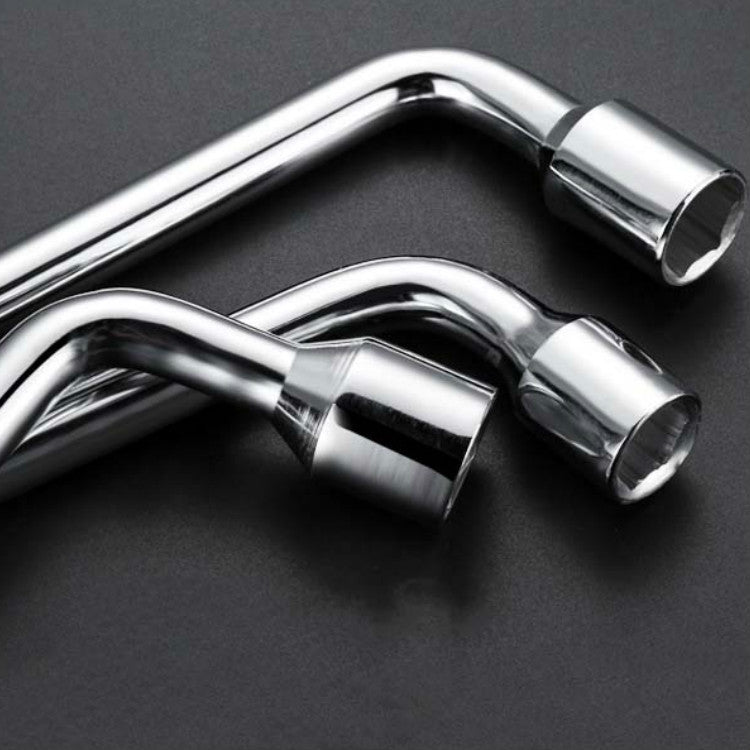 L-Type Car Tire Removal Tool Tire Wrench Socket Wrench, 17mm, 19mm, 21mm, 22mm, 23mm, 24mm