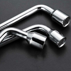 L-Type Car Tire Removal Tool Tire Wrench Socket Wrench, 17mm, 19mm, 21mm, 22mm, 23mm, 24mm