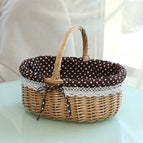 Small / Primary Coffee White Dot Cloth
