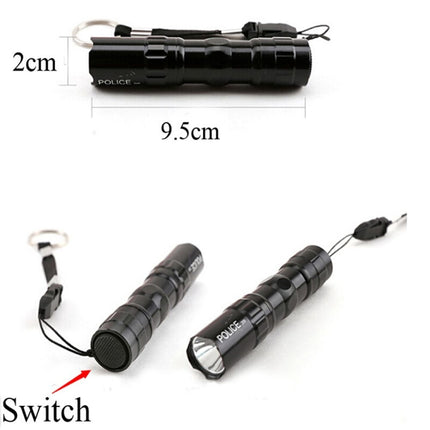 Mini Super Bright Tactical Flashlight Waterproof Small Torch Light with Keychain