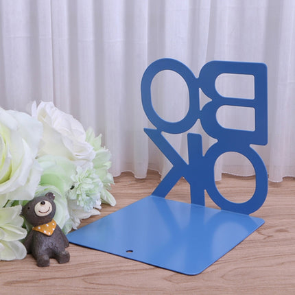 Alphabet Shaped Iron Metal Bookends Support Holder Desk Stands For Books