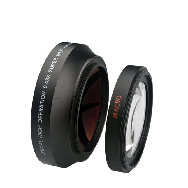 67mm 0.43X Super Wide Angle Fisheye Lens with Macro Lens for Canon, 67mm 0.43X