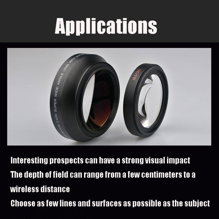 67mm 0.43X Super Wide Angle Fisheye Lens with Macro Lens for Canon, 67mm 0.43X
