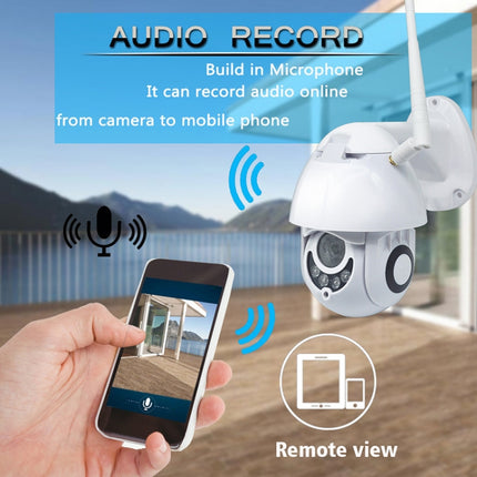 PTZ Control 355 Degree Rotation Infrared WiFi Smart Dome Camera, Two-Way Voice Intercom Monitor