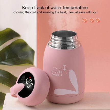 Cartoon Thermos Mug Intelligent Temperature Measurement Color Change Display Temperature Water Cup Couple Children Student Cup, Digital Display, Pink, Digital Display, Blue, Digital Display, Green, Digital Display, Brown