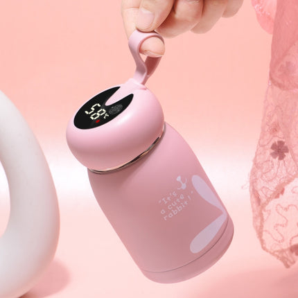 Cartoon Thermos Mug Intelligent Temperature Measurement Color Change Display Temperature Water Cup Couple Children Student Cup, Digital Display, Pink, Digital Display, Blue, Digital Display, Green, Digital Display, Brown