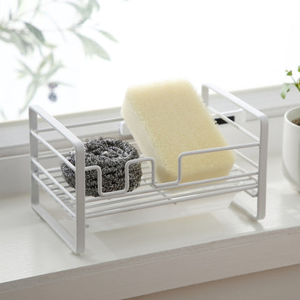Kitchen Iron Drain Rack Steel Ball Soap Dishcloth Storage Rack