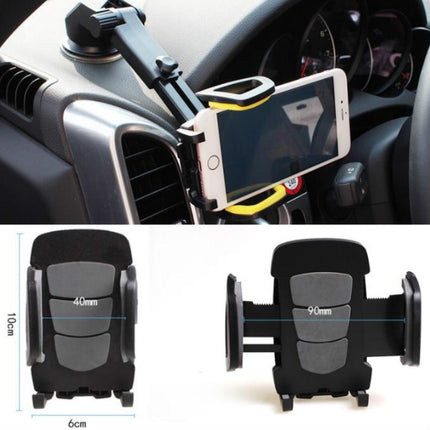 3 Sets Car Phone Holder Car Air Outlet Mobile Phone Holder Suction Cup Navigation Instrument Panel General, 2 in 1, 3 in 1