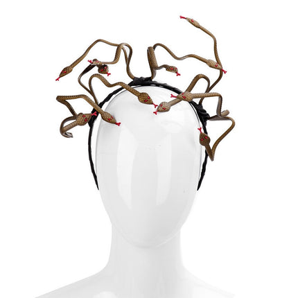 Halloween Carnival Stage Props Headdress Medusa Snake Cosplay Headband, Cosplay Headband