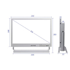 ZGYNK TB1016 10 Inch LCD Screen Ear Picking Equipment High-Definition Video Storage Display, US Plug, Regular Version, Ear Picking Video Version