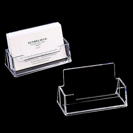 Acrylic Transparent Name Card Holder Desktop Showcase, Card Holder