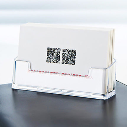 Acrylic Transparent Name Card Holder Desktop Showcase, Card Holder