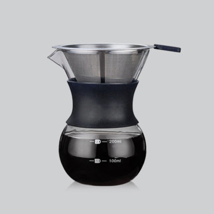 High Temperature Resistant Coffee Maker, 200ml With Strainer, 400ml With Strainer, 200ml Without Strainer, 400ml Without Strainer