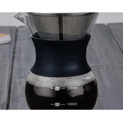 High Temperature Resistant Coffee Maker, 200ml With Strainer, 400ml With Strainer, 200ml Without Strainer, 400ml Without Strainer