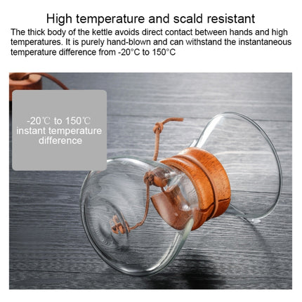 Hand Coffee Pot High Temperature Resistant 400ml Glass Coffee Pot