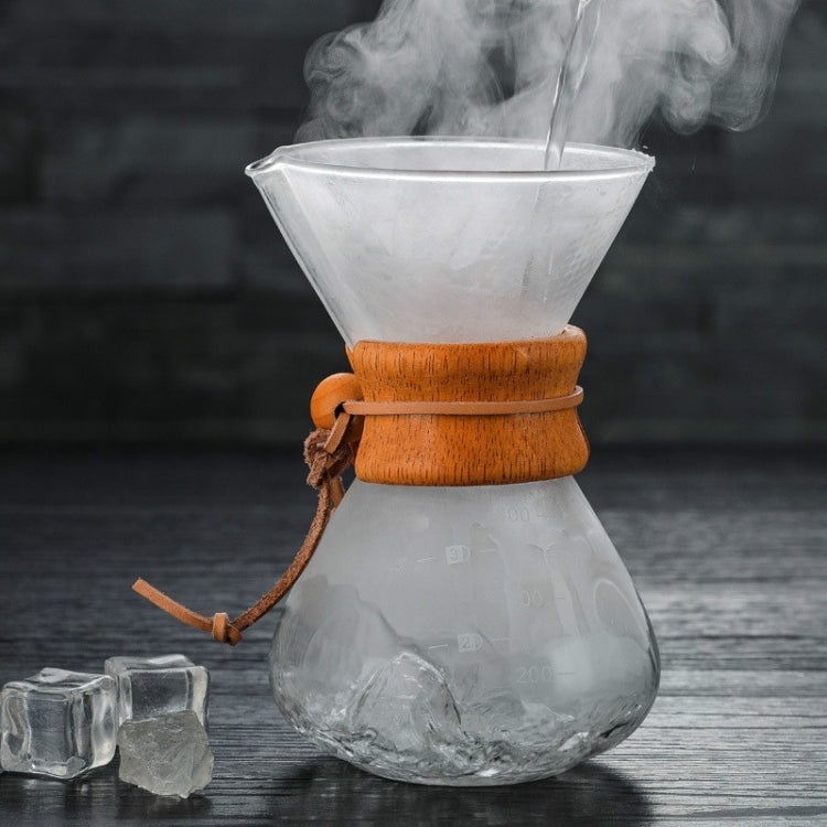 Hand Coffee Pot High Temperature Resistant 400ml Glass Coffee Pot