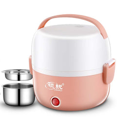 LINGRUI Multi-Function Electric Lunch Box Electric Heating Insulation Cooking Mini Rice Cooker, CN Plug, Double Layer, Three Layer