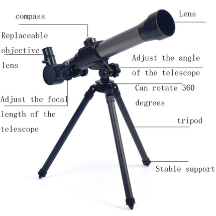 Children Single-Tube Small Astronomical Telescope High-Power High-Definition Science Education Toys, Telescope