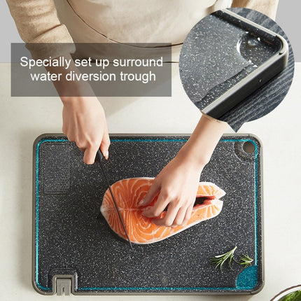 OOU Multifunctional Antibacterial And Mildew Resistant Double-Sided Cutting Board Kitchen Drainable Supplementary Food Cutting Board