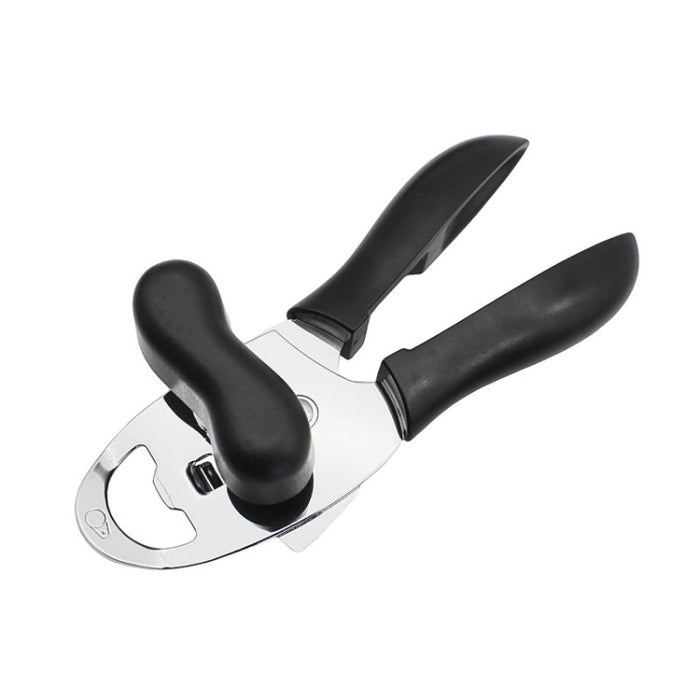 4 in 1 Multifunctional Can Opener Kitchen Household Lid Opener Canning Knife, Black, Green