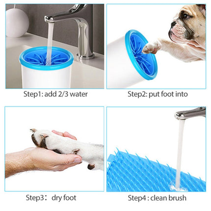 Pets Automatic Foot-Washing Cup Cats Dogs Extremities Cleaning Artifact