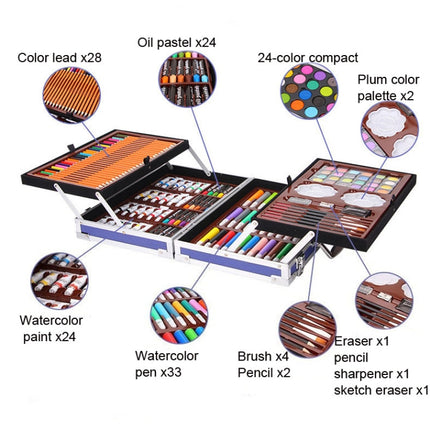 145 in 1 Painting Watercolor Pen Set Children School Supplies, 145 in 1