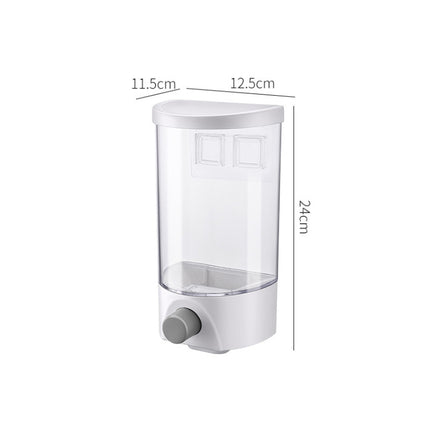 Wall-Mounted Miscellaneous Grain Storage Box Kitchen Large-Capacity Push-Type Sealed Tank, Medium, Large