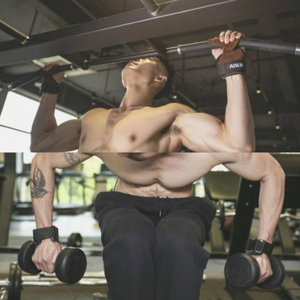 EADEN Pull-ups Booster Gloves Horizontal Bar Non-slip Wrist Assist Belt Fitness Bracer, S, M