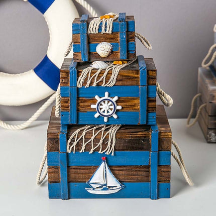 3 In 1 Wooden Storage Box Jewelry Boxes Wooden Box Decoration