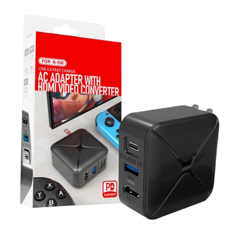 Multi-Function Projection And Charging AC Adapter Base Support Android/PC/Lite For Switch