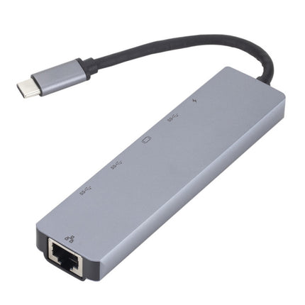 6 in 1 USB3.1 Type-C to HDMI+RJ45 Docking Station for Nintendo Type-C Docking Station, 6 in 1