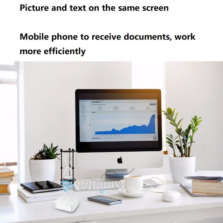 MiraScreen Car Multimedia Display Device Dongle Audio Video Miracast WiFi Mirror Box, Support Andriod and iOS, AV and HDTV Ports