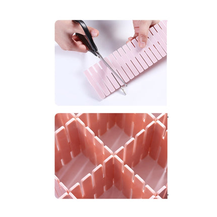 Plastic Drawer Divider Free Combination Classification Storage Board, 4pcs/Pack, 37x7cm, 47x7cm