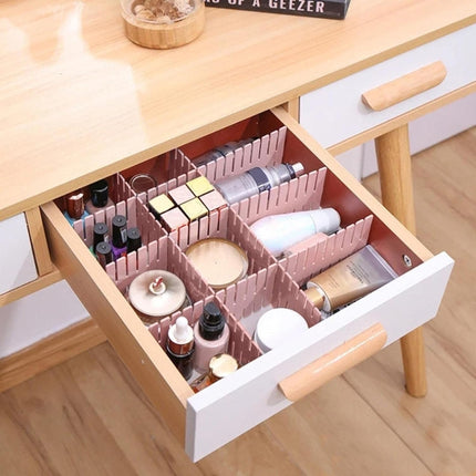 Plastic Drawer Divider Free Combination Classification Storage Board, 4pcs/Pack, 37x7cm, 47x7cm