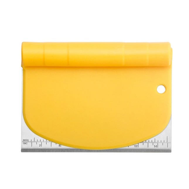 Stainless Steel Dough Cutter Scraper With Scale Cutter Baking Tools, 2 PCS  Noodle Cutter (Yellow)