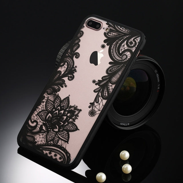 Sexy Floral Pattern TPU + PC Protective Cover Cases for iPhone 7 Plus / 8 Plus, A, B, C, D, E, F