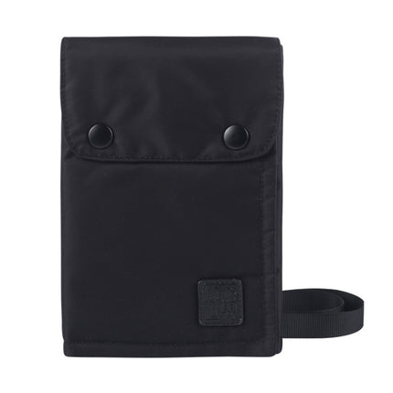 Antimagnetic RFID Hanging Neck Nylon Passport Bag Waterproof Storage Change Mobile Phone Bag, Black, Gray, Orange, Green