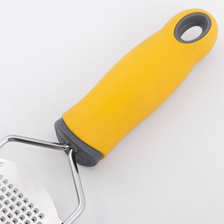 304 Stainless Steel Multifunctional Wide-Board Cheese Shavings Chocolate Lemon Zest Shredder, Cheese Grater (Yellow)
